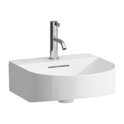 Laufen Aufsatzhandwaschbecken Sonar 420x410x170mm, Weiß, 1 Hahnloch, mit Überlau... LAUFEN-H8163410001041 7612738916695 (Abb. 1)