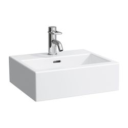 Laufen Aufsatzhandwaschbecken Living City 380x450x155mm, Weiß, 1 Hahnloch, mit Ü... LAUFEN-H8154330001041 4014804743168 (Abb. 1)