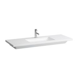 Laufen Waschtisch Living Square 480x1300x120mm, Weiß, 1 Hahnloch, ohne Überlauf ... LAUFEN-H8164350001111 4014804777378 (Abb. 1)
