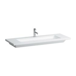 Laufen Waschtisch Living Square 480x1300x120mm, Weiß, 1 Hahnloch, ohne Überlauf... LAUFEN-H8164360001111 4014804874138 (Abb. 1)