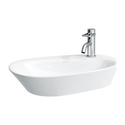 Laufen Waschtisch-Schale Palmoba 400x600x130mm, Weiß LCC, 1 Hahnloch, rechts mit... LAUFEN-H8168034001041 4014804841260 (Abb. 1)