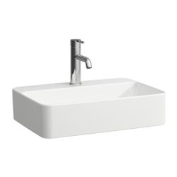 Laufen Waschtisch-Schale Savoy 380x550x155mm, Weiß, rechteckig mit Hahnlochbank ... LAUFEN-H8169450001111 7612738099589 (Abb. 1)
