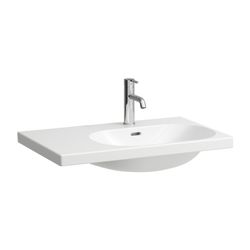 Laufen Waschtisch LUA 460x750x180mm, Weiß, asymmetrisch Becken rechts, ohne Hahn... LAUFEN-H8170850001091 7612738019631 (Abb. 1)