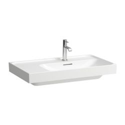 Laufen Waschtisch MEDA 460x800x160mm, Mattweiß, Ablage links, 3 Hahnlöcher mit Ü... LAUFEN-H8171157571081 7612738063634 (Abb. 1)