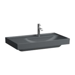 Laufen Waschtisch MEDA 460x800x160mm, Mattgraphit, Ablage links, 1 Hahnloch, ohn... LAUFEN-H8171157581111 7612738063740 (Abb. 1)