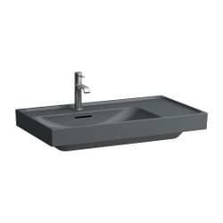 Laufen Waschtisch MEDA 460x800x160mm, Mattgraphit, Ablage rechts, 1 Hahnloch, mi... LAUFEN-H8171167581041 7612738062415 (Abb. 1)