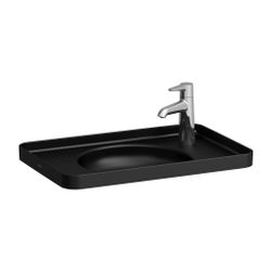 Laufen Einbauwaschtisch von oben VAL 360x550x145mm, Mattschwarz, 1 Hahnloch, rec... LAUFEN-H8172817161141 7612738035402 (Abb. 1)