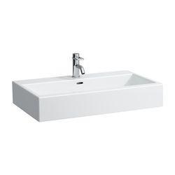 Laufen Aufsatzwaschtisch Living City 460x800x155mm, Weiß, ohne Hahnloch, mit Übe... LAUFEN-H8174370001091 4014804956391 (Abb. 1)