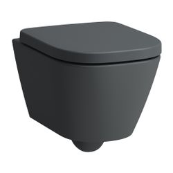 Laufen Wand-WC Advanced, verdeckte Befestigung, MEDA, 490x360mm, Graphit, Silent... LAUFEN-H8201137580001 7612738064679 (Abb. 1)