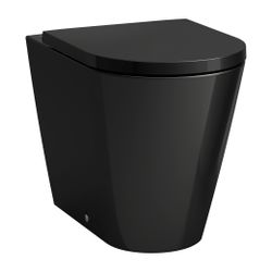 Laufen Stand-Tiefspül-WC Kartell 560x370x430mm, glänzend Schwarz, spülrandlos Ab... LAUFEN-H8233370200001 7612738941154 (Abb. 1)