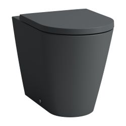 Laufen Stand-Tiefspül-WC Kartell 560x370x430mm, Mattgraphit, spülrandlos Abgang ... LAUFEN-H8233377580001 7612738016234 (Abb. 1)