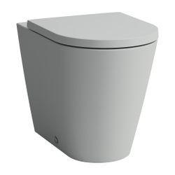 Laufen Stand-Tiefspül-WC Kartell 560x370x430mm, Mattgrau, spülrandlos Abgang waa... LAUFEN-H8233377590001 7612738016241 (Abb. 1)