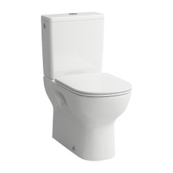 Laufen Tiefspül-WC Kombination LUA 650x360x420mm, Weiß LCC, spülrandlos Abgang w... LAUFEN-H8240814000001 7612738005344 (Abb. 1)