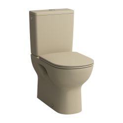 Laufen Tiefspül-WC Kombination LUA 650x360x420mm, Bahamabeige, spülrandlos Abgan... LAUFEN-H8240810180001 7612738005368 (Abb. 1)