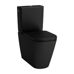 Laufen Stand-Tiefspül-WC MEDA, 680x360x430mm, Mattschwarz, für aufges. SPK, Sile... LAUFEN-H8241117160001 7612738069414 (Abb. 1)
