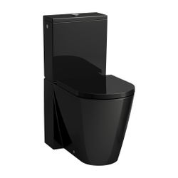 Laufen Tiefspül-WC Kombination Kartell 660x370x430mm, glänzend Schwarz, spülrand... LAUFEN-H8243370200001 7612738941253 (Abb. 1)