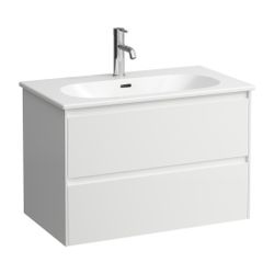 Laufen Waschtisch mit Unterbau LUA SET LANI 455x800x527mm, glänzend Weiß, 1 Hahn... LAUFEN-H8600872611041 7612738055745 (Abb. 1)