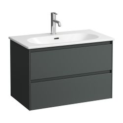 Laufen Waschtisch mit Unterbau LUA SET LANI 455x800x527mm, Verkehrsgrau, Weiß, 1... LAUFEN-H8600872661041 7612738055752 (Abb. 1)