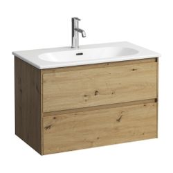 Laufen Waschtisch mit Unterbau LUA SET LANI 455x800x527mm, Wildeiche, Weiß, 1 Ha... LAUFEN-H8600872671041 7612738055776 (Abb. 1)
