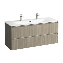 Laufen Waschtisch mit Unterbau Palace SET 450x1200x545mm, Ulme hell/Weiß, 1 Hahn... LAUFEN-H8607092621071 7612738991418 (Abb. 1)