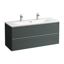 Laufen Waschtisch mit Unterbau Palace SET 450x1200x545mm, Grau/Weiß, 1 Hahnloch,... LAUFEN-H8607092661071 7612738991432 (Abb. 1)