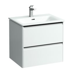Laufen Waschtisch mit Unterbau Palace SET 450x600x545mm, glänzend Schwarz, Weiß,... LAUFEN-H8617022611041 7612738949181 (Abb. 1)