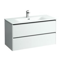 Laufen Waschtisch mit Unterbau Palace SET 450x1000x545mm, glänzend Schwarz/Weiß,... LAUFEN-H8617072611041 7612738950521 (Abb. 1)