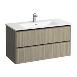 Laufen Waschtisch mit Unterbau Palace SET 450x1000x545mm, Ulme hell/Schwarz/Weiß... LAUFEN-H8617072621041 7612738950538 (Abb. 1)