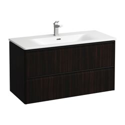 Laufen Waschtisch mit Unterbau Palace SET 450x1000x545mm, Ulme dunkel/Schwarz/We... LAUFEN-H8617072631041 7612738950545 (Abb. 1)