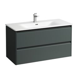 Laufen Waschtisch mit Unterbau Palace SET 450x1000x545mm, Schwarz/Weiß, 1 Hahnlo... LAUFEN-H8617072661041 7612738950552 (Abb. 1)