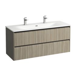 Laufen Waschtisch mit Unterbau Palace SET 450x1200x545mm, Ulme hell/Weiß, 1 Hahn... LAUFEN-H8617092621071 7612738991531 (Abb. 1)
