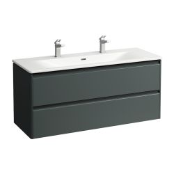 Laufen Waschtisch mit Unterbau Palace SET 450x1200x545mm, Schwarz/Weiß, 1 Hahnlo... LAUFEN-H8617092661071 7612738991555 (Abb. 1)