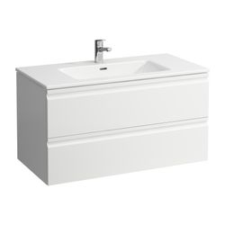 Laufen Waschtisch mit Unterbau Pro S Set 500x1000x545mm, Eiche/Weiß, 1 Hahnloch,... LAUFEN-H8619654791041 7612738903909 (Abb. 1)