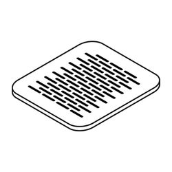 Laufen Siphonabdeckung aus Edelstahl, Mattweiß, für Duschwannen Pro aus Marbond,... LAUFEN-H2919520000001 7612738021504 (Abb. 1)