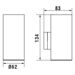 Laufen Zahnputzbecherhalter Niara 134x83x62mm, Edelstahl gebürstet... LAUFEN-H3820611610001 7612738105594 (Abb. 1)