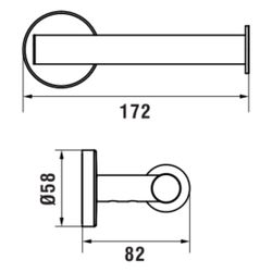 Laufen Toilettenpapierhalter Niara, ohne Abdeckung, Chrom... LAUFEN-H3840620040001 7612738106034 (Abb. 1)