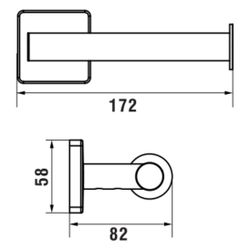 Laufen Toilettenpapierhalter Niara S, ohne Abdeckung, Chrom... LAUFEN-H3840720040001 7612738106287 (Abb. 1)