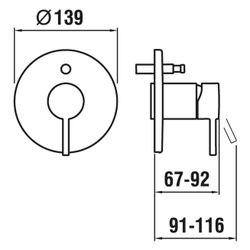 Laufen Einhand-Fertigmontage-Set Twinplus Slim, 2 Mischwasserabgänge, mit Rohrun... LAUFEN-HF505489100000 7612738995461 (Abb. 1)