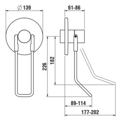Laufen Brause-Fertigmontage-Set Clinic, für Simibox, Chrom, HF941078100094... LAUFEN-HF941078100094 7612738002435 (Abb. 1)