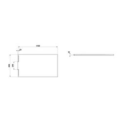Laufen Duschwanne NIA 800x1400x34mm, Anthrazit, aus Marbond, mit Wandablauf... LAUFEN-H2100340780001 7612738112417 (Abb. 1)