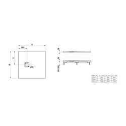 Laufen Duschwanne Laufen Solutions 900x900x38mm, Weiß, aus Marbond, Ablauf mitti... LAUFEN-H2154420000001 7612738903596 (Abb. 1)