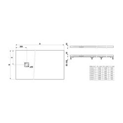 Laufen Duschwanne Laufen Solutions 800x1700x44mm, Weiß, aus Marbond, Ablauf seit... LAUFEN-H2134490000001 7612738935429 (Abb. 1)
