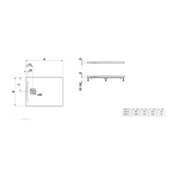 Laufen Duschwanne Laufen Pro 700x1000x33mm, Betongrau, aus Marbond, Ablauf kurze... LAUFEN-H2169570790001 7612738027179 (Abb. 1)