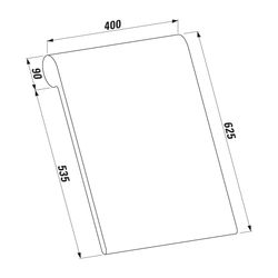 Laufen Rückenlehne 625x400x90mm, für Badewanne Sonar und VAL... LAUFEN-H2923400870001 7612738930158 (Abb. 1)