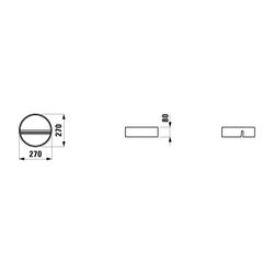 Laufen Ablage Sonar Durchmesser, 270mm, für Badewanne Sonar aus Marbond, Weiß... LAUFEN-H2933400000001 7612738962098 (Abb. 1)