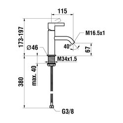 Laufen Einhebel-Waschtischmischer Kartell Festauslauf Ausladung 135mm, Gold, ohn... LAUFEN-H3113310011201 7612742524671 (Abb. 1)