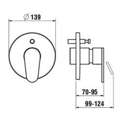 Laufen Einhebel-Wannenmischer Unterputz The New Classic für Simibox Standard/Lig... LAUFEN-HF900579100000 7612738997069 (Abb. 1)