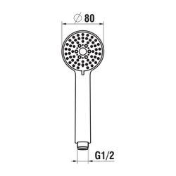 Laufen Handbrause TwinStick, Durchmesser 25mm, Vollmetall Brausestrahl, PVD Rosé... LAUFEN-H3619850821251 7612738948221 (Abb. 1)
