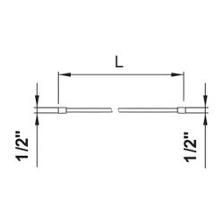 Laufen Kunststoff-Brauseschlauch, Länge 1600mm, Titan, PVD Mattschwarz, mit Meta... LAUFEN-H3629800811311 7612738962876 (Abb. 1)