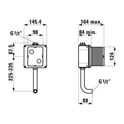 Laufen Installationssystem Urinalsteuerung Fertigmontage-Set... LAUFEN-HF771610000000 7612738001506 (Abb. 1)